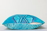 Reversible Boho & Southwestern Throw Pillow Cover in Sea