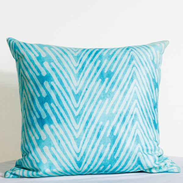 Reversible Boho & Southwestern Throw Pillow Cover in Sea
