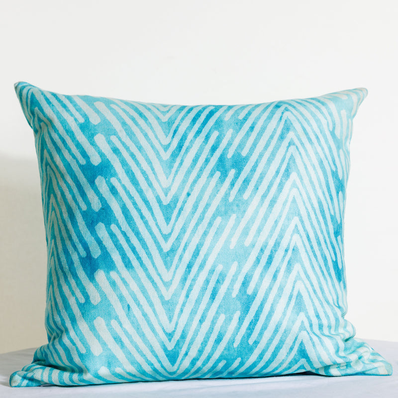 Reversible Boho & Southwestern Throw Pillow Cover in Sea