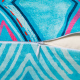 Reversible Boho & Southwestern Throw Pillow Cover in Sea