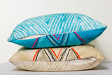 Reversible Boho & Southwestern Throw Pillow Cover in Sea