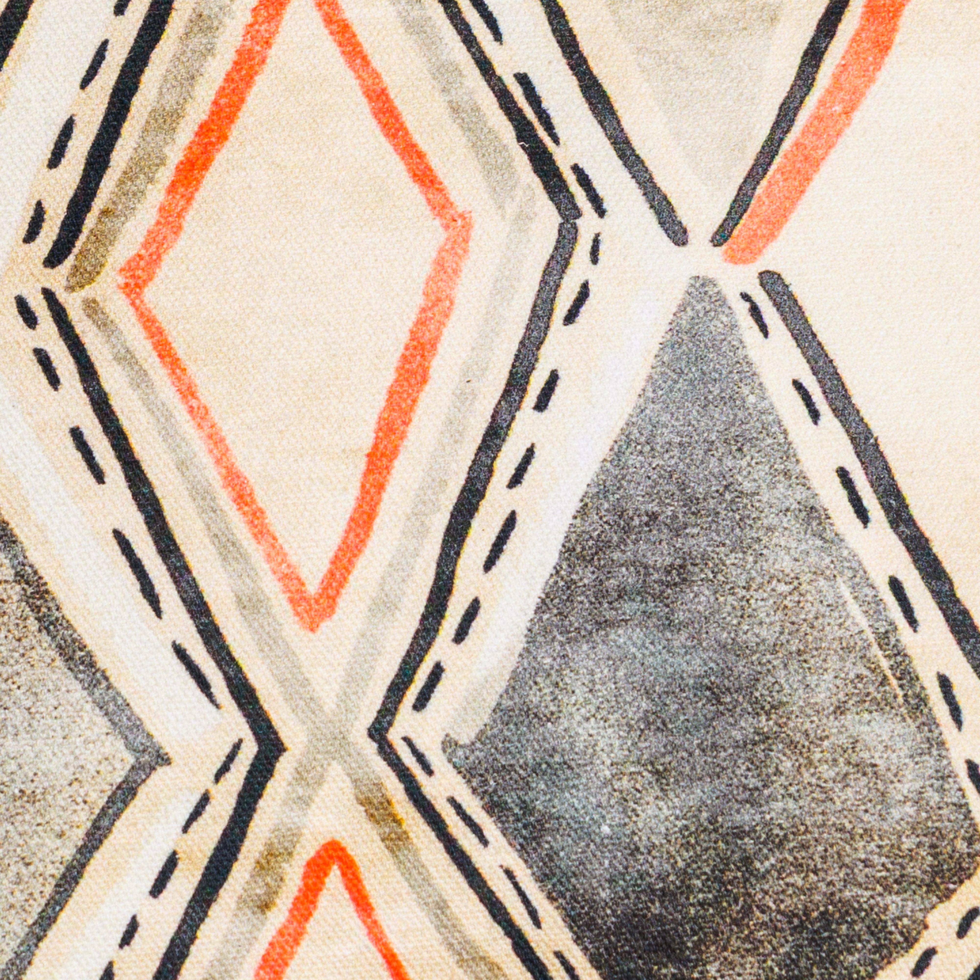 Reversible Boho & Southwestern Throw Pillow Cover in Desert